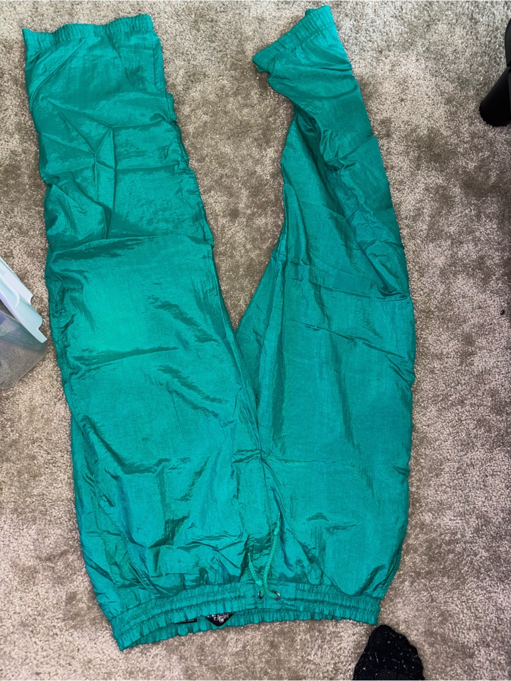 Dior Men’s Emerald Green Taffeta Pants